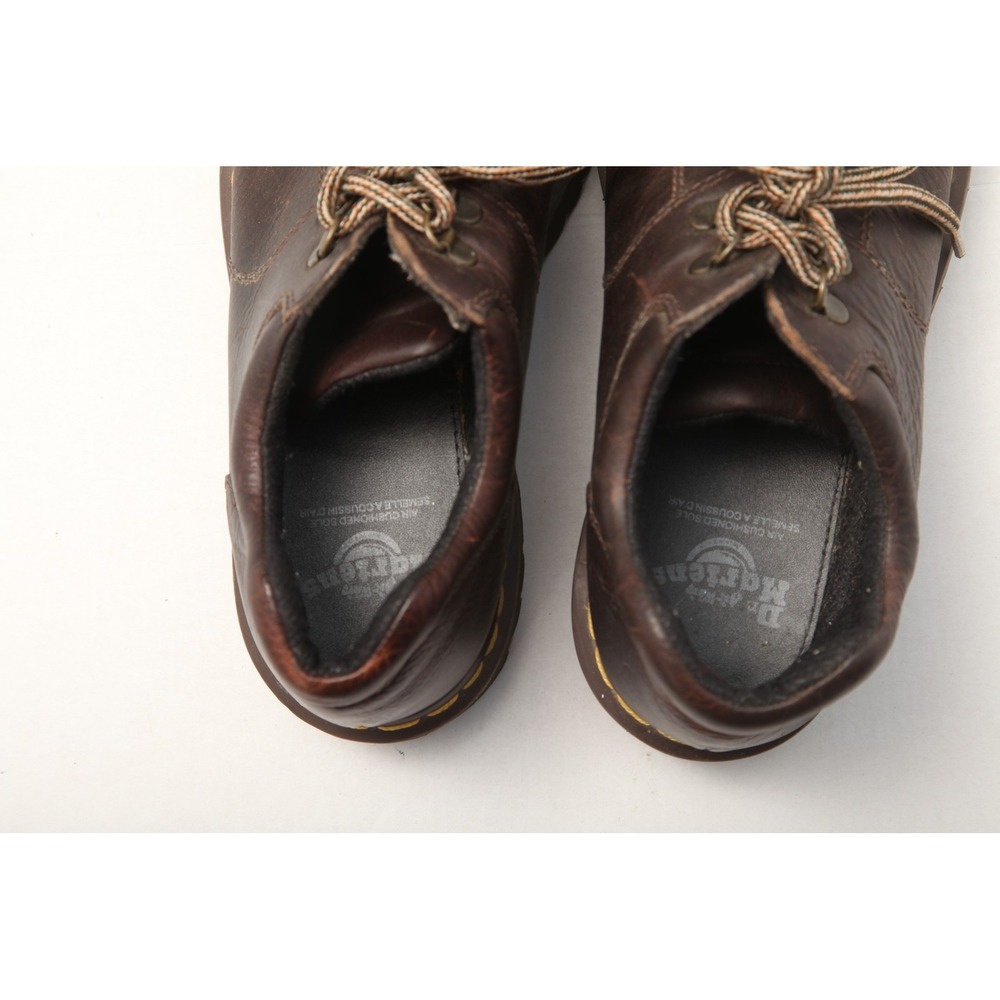 Dr. Martens Mens US 8 Oxfords Grizzly Brown Leather Low Top Lace Up Chunky - Picture 13 of 14